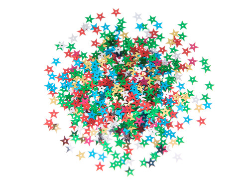 Decorative sequins Stars - DpCraft - colorful, 15 g
