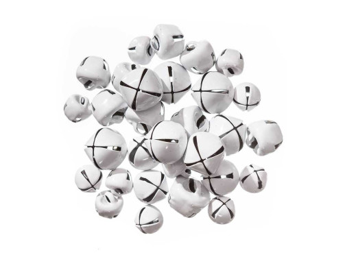 Craft Bells - DpCraft - white, 30 pcs.