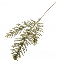 Spruce twig with artificial snow - 24 cm