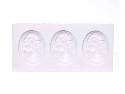 Silicone mold - Pentart - 3 antique medallions