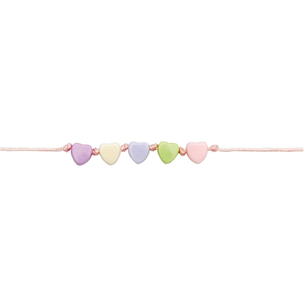Beads hearts - Rico Design - pastel, 165 pcs.