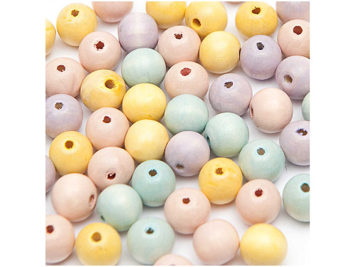 Wooden Beads - Rico Design - multicolor, 14 mm, 25 pcs.
