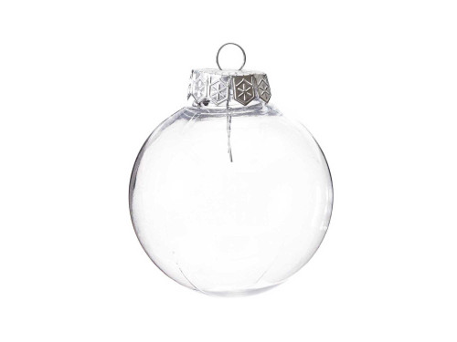 Christmas bauble - Rico Design - transparent, 7 cm
