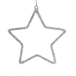 Star hanger - silver, 16 cm