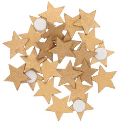 Wooden Star stickers - Rico...