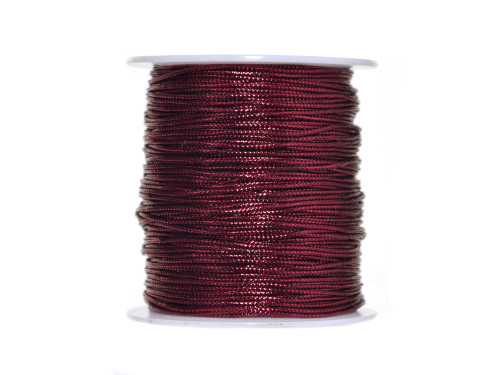 Decorative metallized twin - bordeaux, 1 mm x 100 m