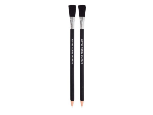 Pencil eraser with brush - Derwent -  2 pcs.
