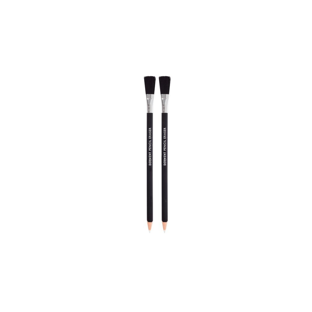 Pencil eraser with brush - Derwent -  2 pcs.