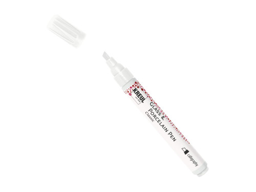 Glass & Porcelain Calligraphy Classic pen - Kreul - white