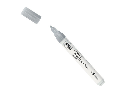 Glass & Porcelain Pen Metallic - Kreul - silver