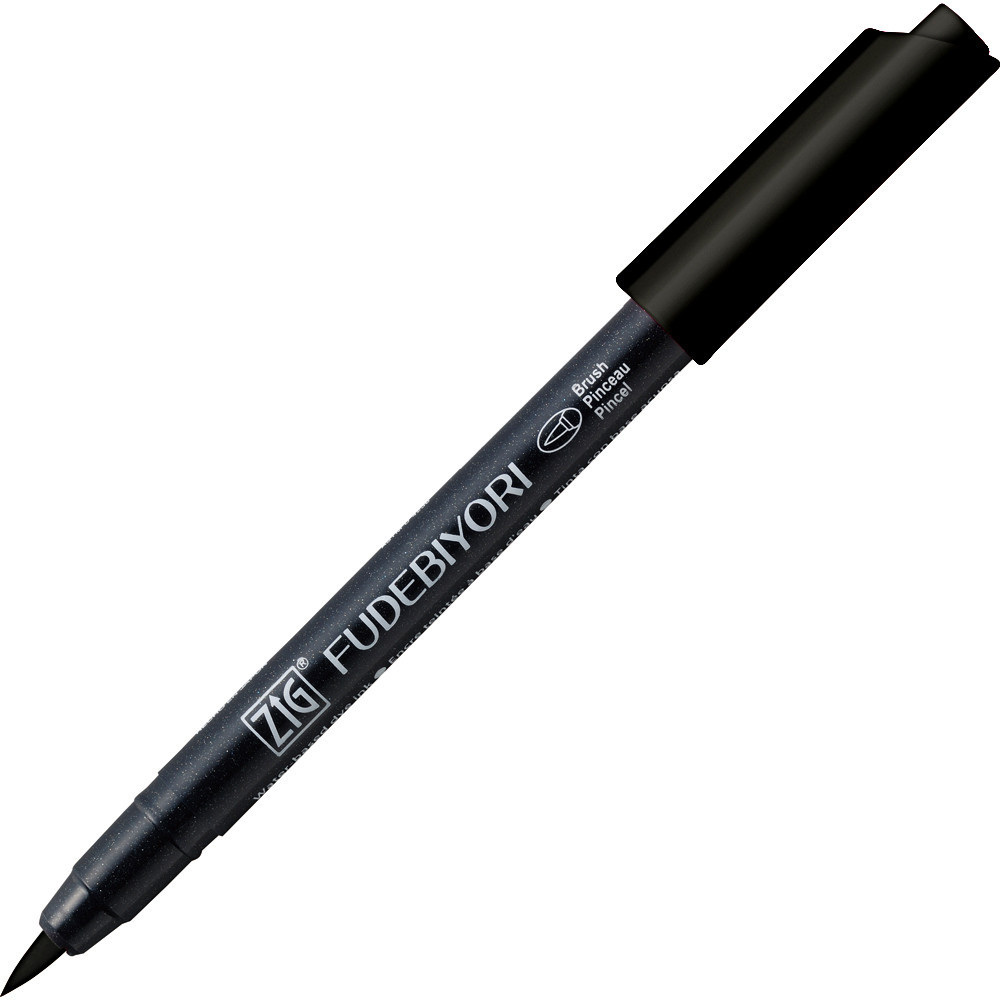 Zig Fudebiyori Brush Pen - Kuretake - Black