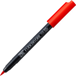 Zig Fudebiyori Brush Pen - Kuretake - Red
