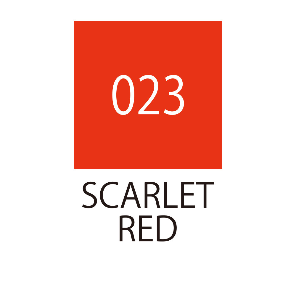 Pisak pędzelkowy Zig Fudebiyori - Kuretake - Scarlet Red