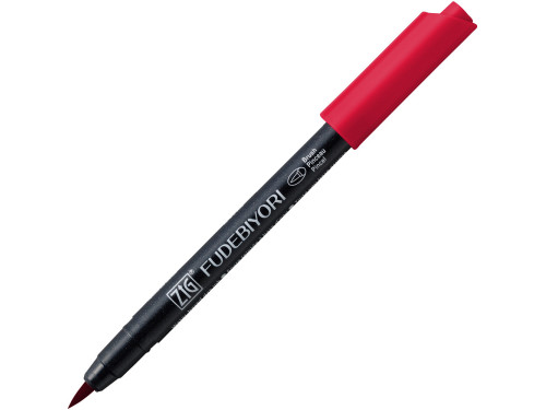 Zig Fudebiyori Brush Pen - Kuretake - Wine Red