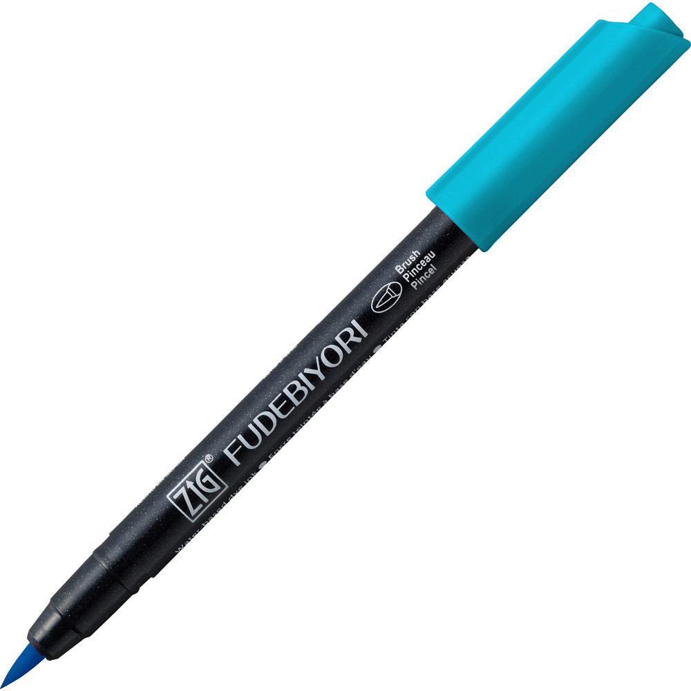 Zig Fudebiyori Brush Pen - Kuretake - Cobalt Blue