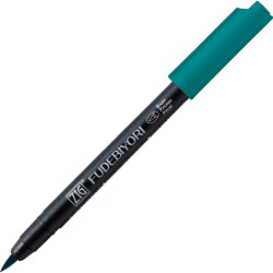 Zig Fudebiyori Brush Pen - Kuretake - Persian Green