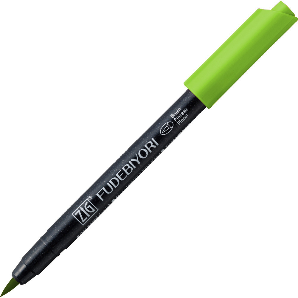 Zig Fudebiyori Brush Pen - Kuretake - Light Green