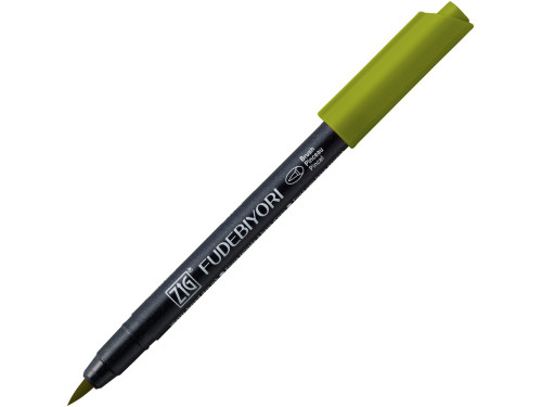 Pisak pędzelkowy Zig Fudebiyori - Kuretake - Olive Green