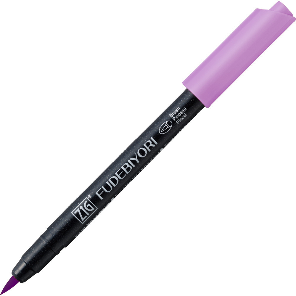 Zig Fudebiyori Brush Pen - Kuretake - Light Violet