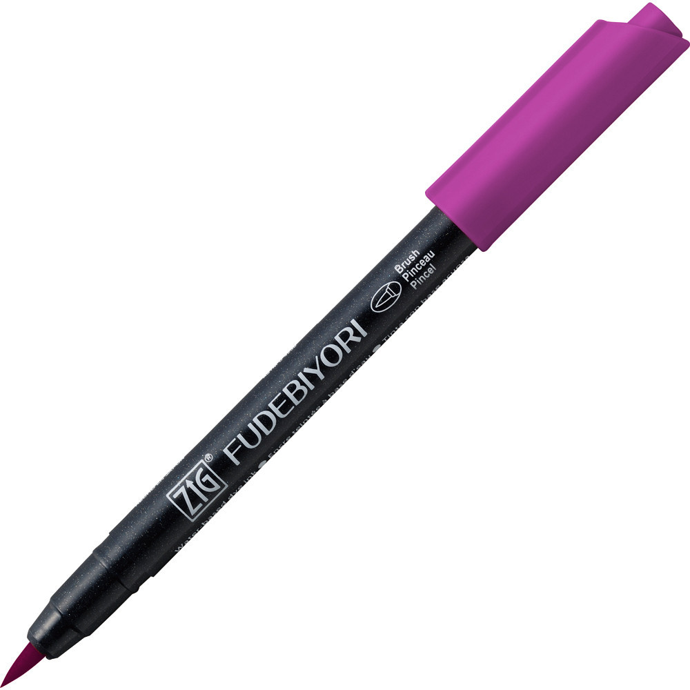 Zig Fudebiyori Brush Pen - Kuretake - Purple