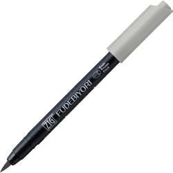 Zig Fudebiyori Brush Pen - Kuretake - Light Gray