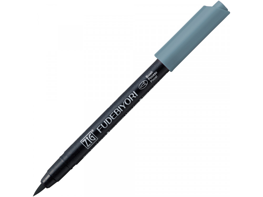Zig Fudebiyori Brush Pen - Kuretake - Blue Gray
