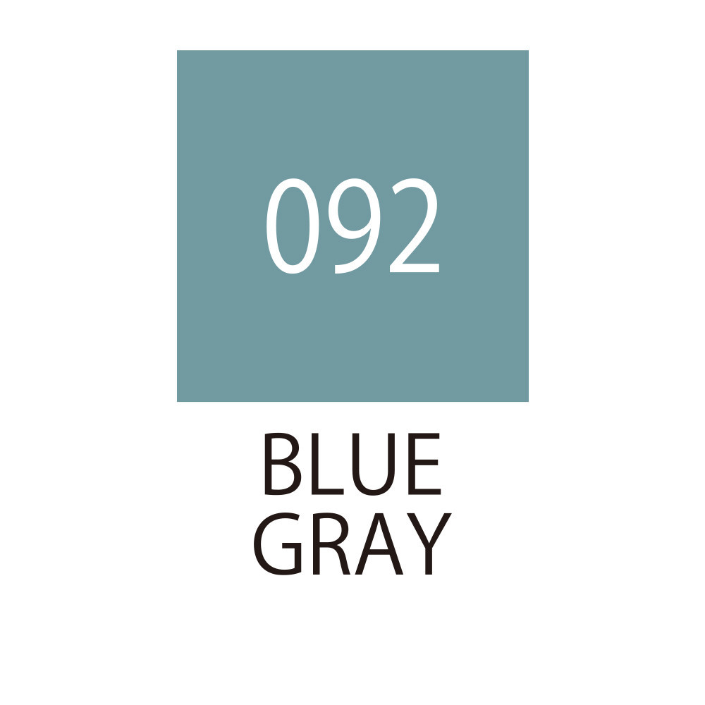 Zig Fudebiyori Brush Pen - Kuretake - Blue Gray