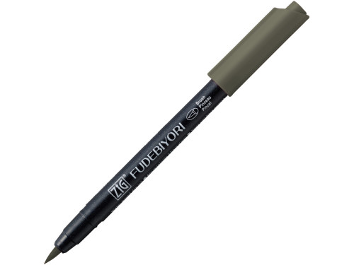 Zig Fudebiyori Brush Pen - Kuretake - Gray Brown
