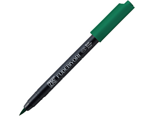 Zig Fudebiyori Brush Pen - Kuretake - Marine Green