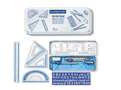 Geometric set in metal case - Staedtler - 10 pcs.