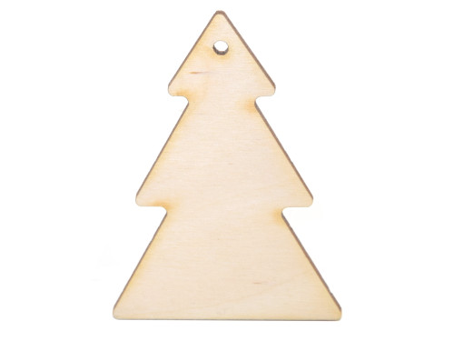 Drewniana zawieszka - Simply Crafting - choinka, 7,5 cm