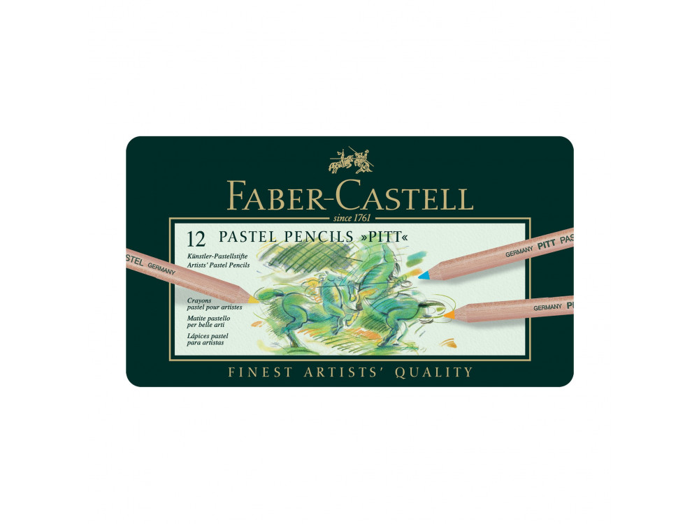 Zestaw pasteli suchych w kredce Pitt Pastel - Faber-Castell - 12 kolorów