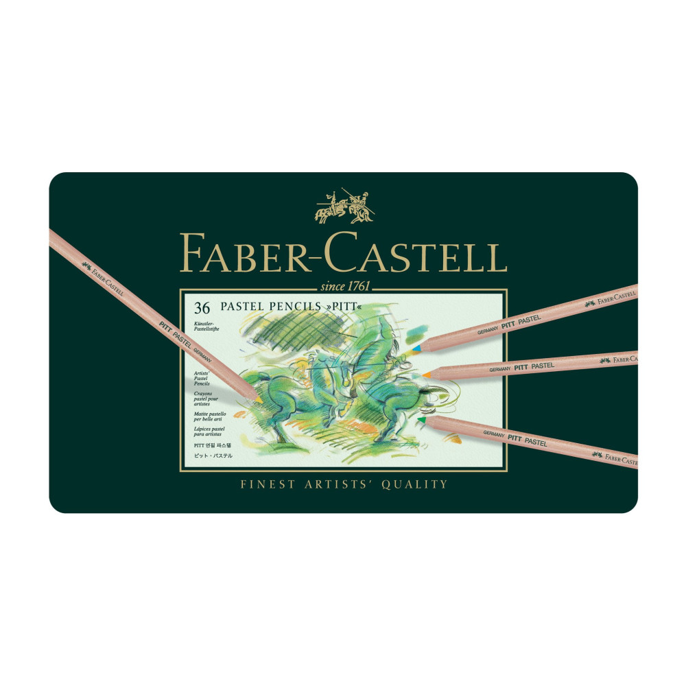 Pitt Pastel pencil set in metal tin - Faber-Castell - 36 colors