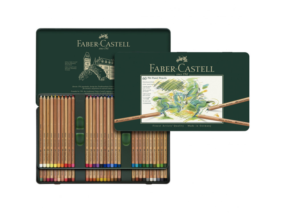 Zestaw pasteli suchych w kredce Pitt Pastel - Faber-Castell - 60 kolorów