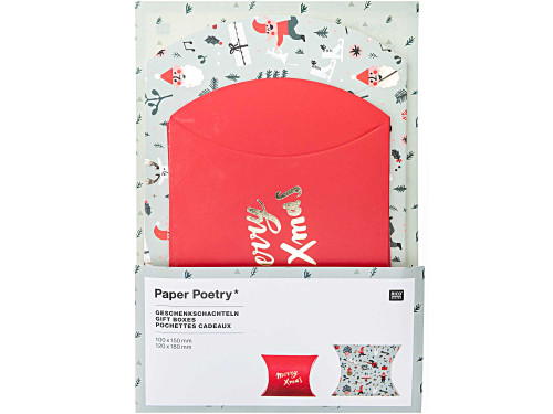 Gift boxes - Paper Poetry - Christmas, 6 pcs.