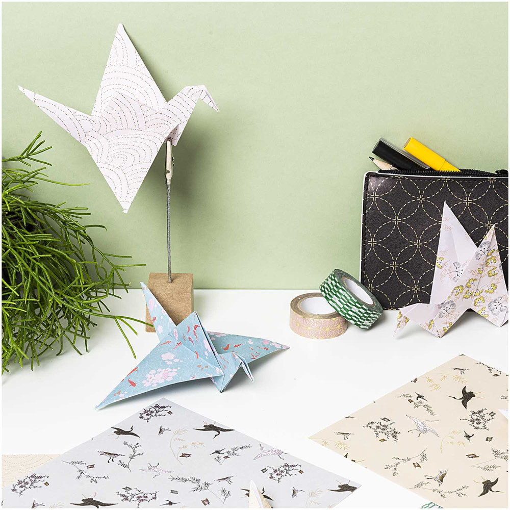 Papier origami Jardin Japonais - Paper Poetry - 15 x 15 cm, 50 ark.