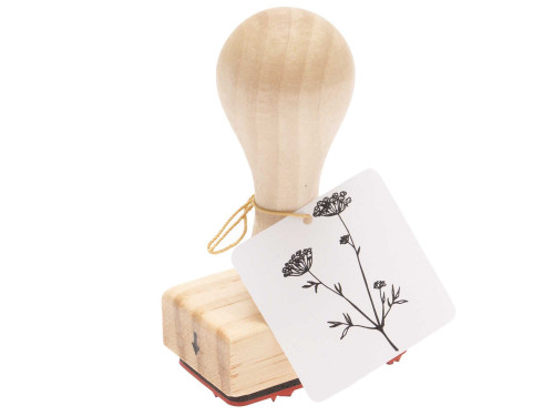 Stempel na drewnianym gryfie - Rico Design - Kwiat anyżu