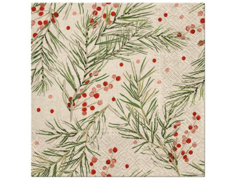 Decorative napkins - Paw - Springs Holly, 20 pcs.