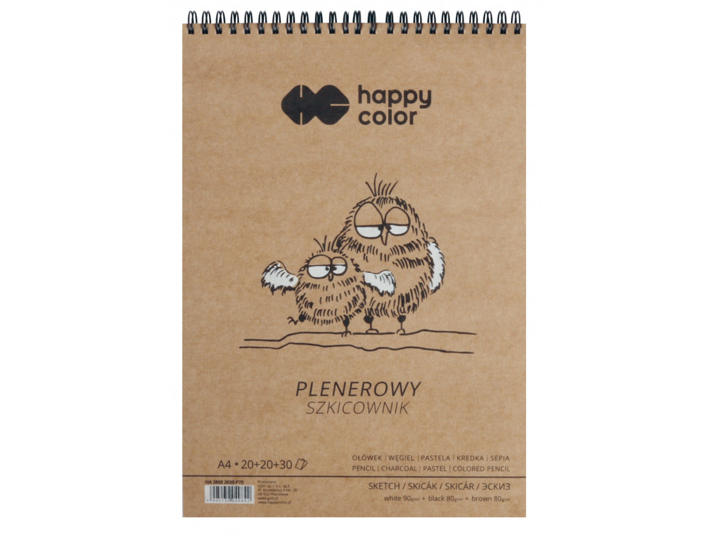 Drawing outdoor Sketch pad - Happy Color - A4, 80-90 g, 70 sheets