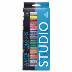 Set of watercolor paints in...