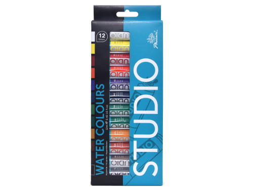 Set of watercolor paints in tubes - Phoenix - 12 colors x 12 ml