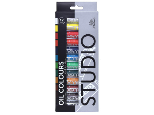 Set of oil paints in tubes - Phoenix - 12 colors x 12 ml
