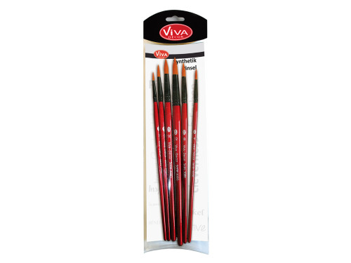 Set of 6 round brushes Viva Decor