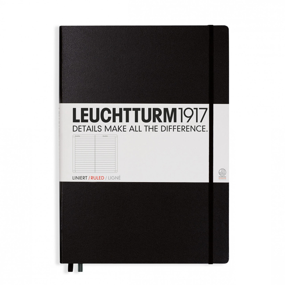 Notebook Master Classic - Leuchtturm1917 - ruled, black, A4+