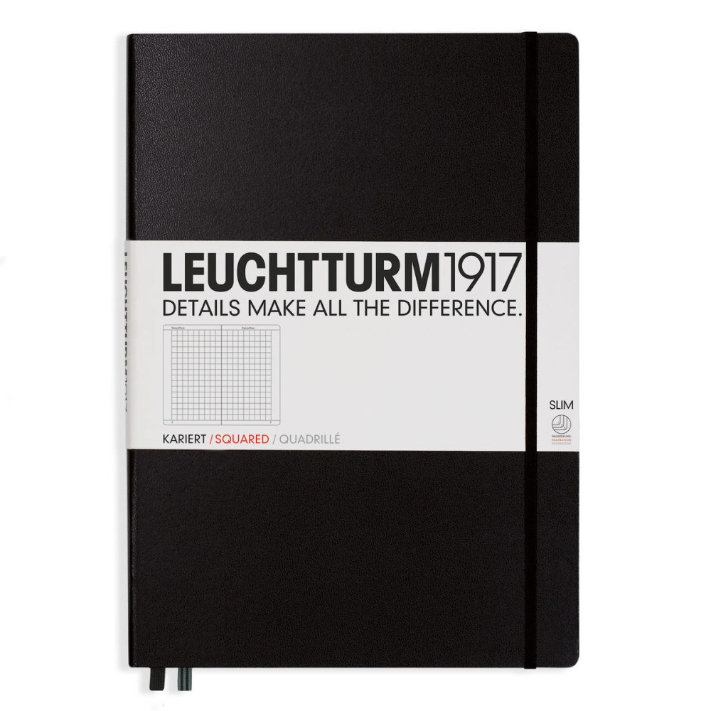 Notebook Master Slim - Leuchtturm1917 - squared, black, A4+