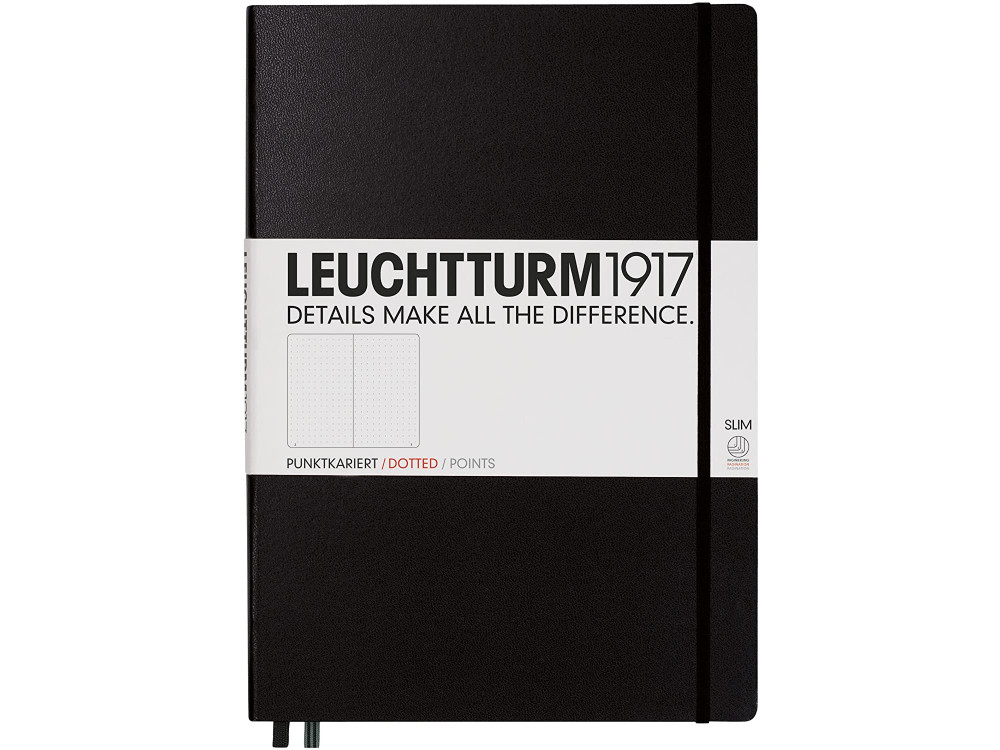 Notebook Master Slim - Leuchtturm1917 - dotted, black, A4+