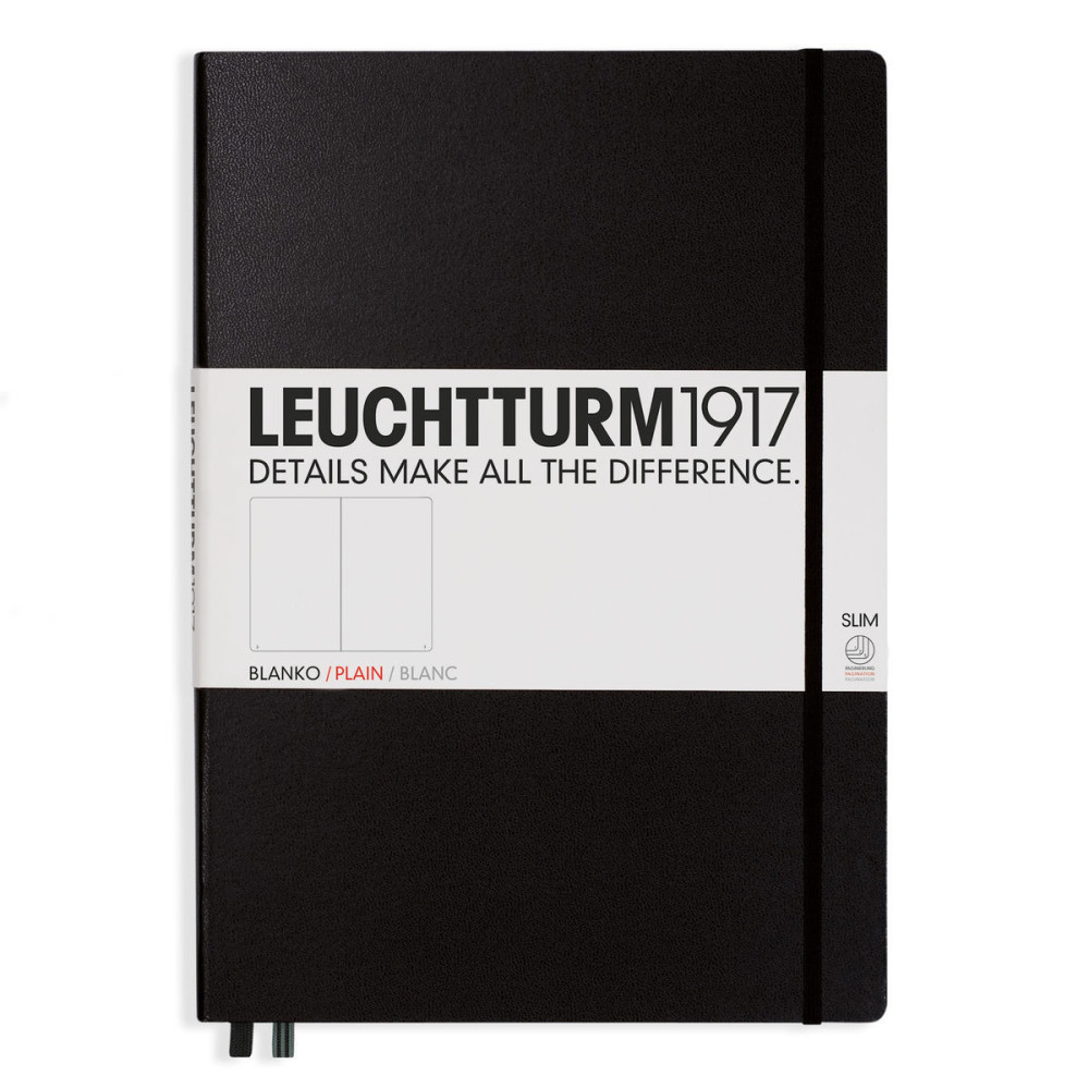 Notebook Master Slim - Leuchtturm1917 - plain, black, A4+