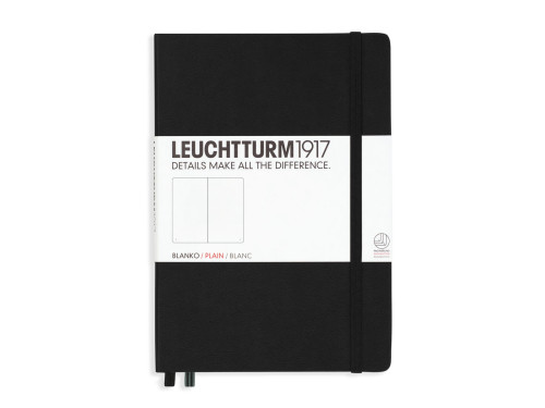 Notebook - Leuchtturm1917 - plain, black, hard cover, A5
