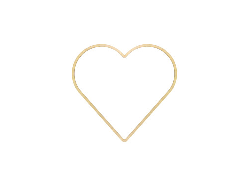 Wooden macrame base - Simply Crafting - heart, 15 cm