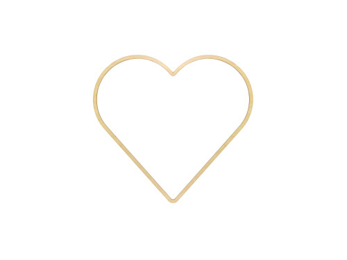 Wooden macrame base - Simply Crafting - heart, 20 cm